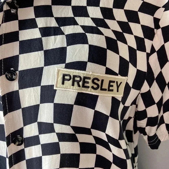 Elvis Presley x Shoe Palace | Checkered  Button Down - Picture 8 of 14